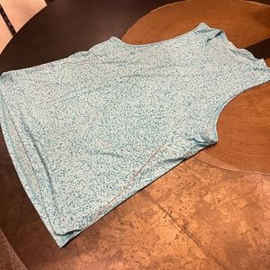Seawheeze Fast and Free Tank Top in Cyan Blue Turquoise Tide, Size L